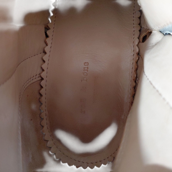 RAG & BONE Margot Ankle Boots Tan Suede Heeled Booties Size 9 EU 39 - Picture 7 of 12